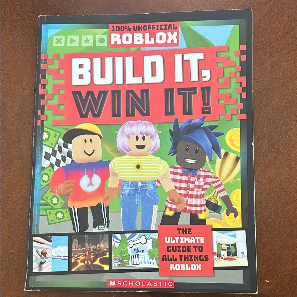 Scholastic Roblox Build It, Win It! Book - Red, Green, Blue